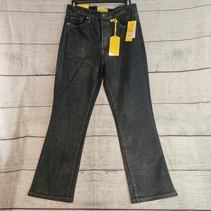 Circus NY Size 27 meas 28" High Rise Slim Straight Cropped Coated Jeans NWT 1156